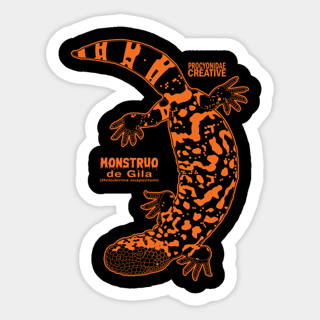 Gila Monster Sticker by ProcyonidaeCreative